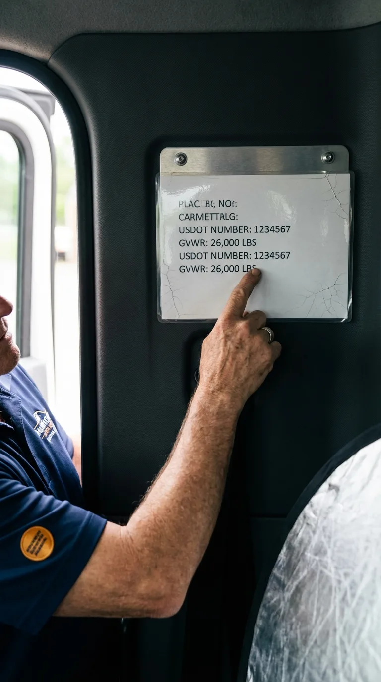 USDOT licensing placard verification in Litchfield